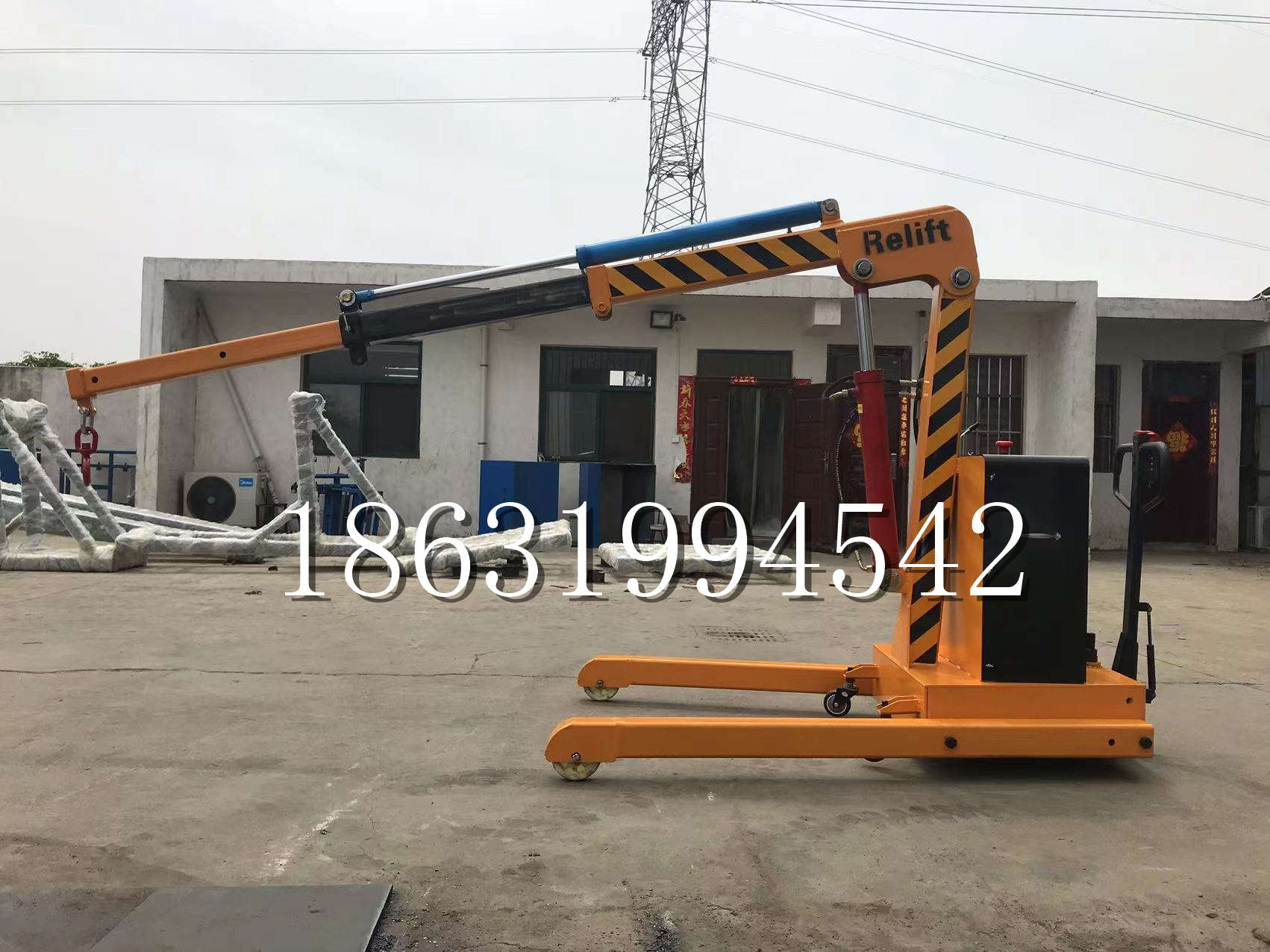 新竹县久征定做3吨三轮随车吊 农用园林绿化移树吊 平板工程用小吊机